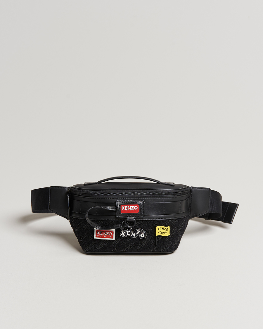 Mies | KENZO Belt Leather Bag Black | KENZO | Belt Leather Bag Black