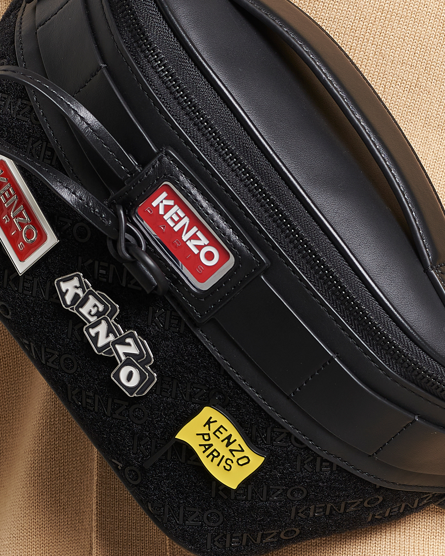 Mies | KENZO Belt Leather Bag Black | KENZO | Belt Leather Bag Black