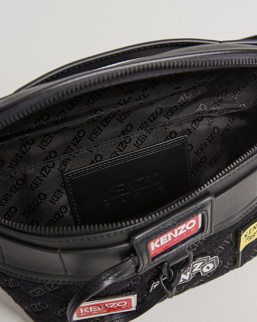 Mies | KENZO Belt Leather Bag Black | KENZO | Belt Leather Bag Black