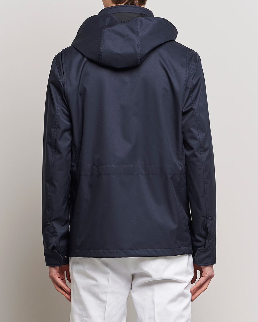 Mies | Takit | Kiton | Nylon Field Jacket Navy