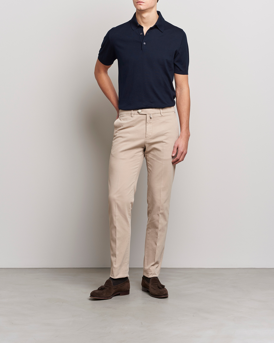 Mies | Pikeet | Kiton | Sea Island Cotton Polo Navy