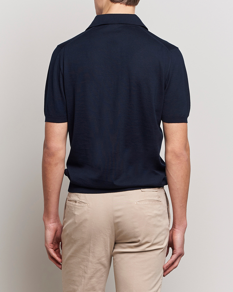 Mies | Pikeet | Kiton | Sea Island Cotton Polo Navy