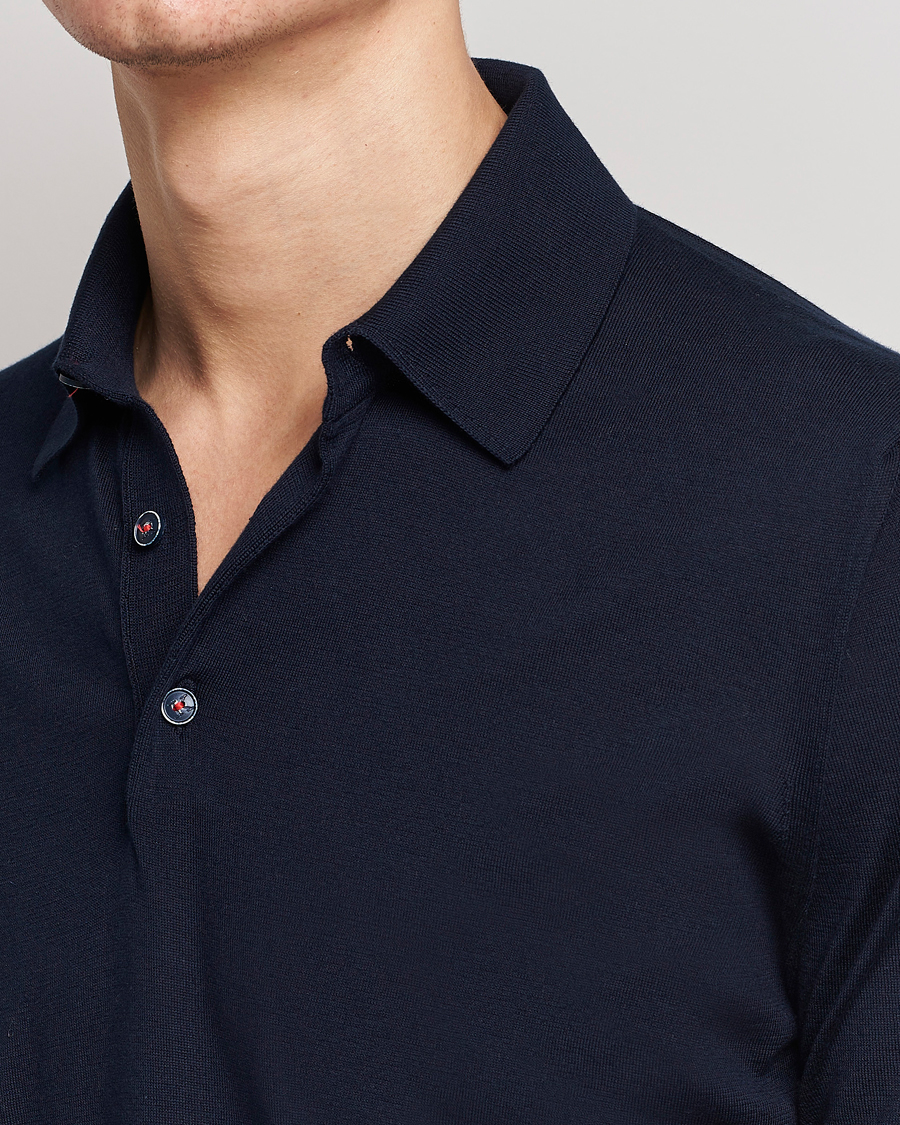 Mies | Pikeet | Kiton | Sea Island Cotton Polo Navy