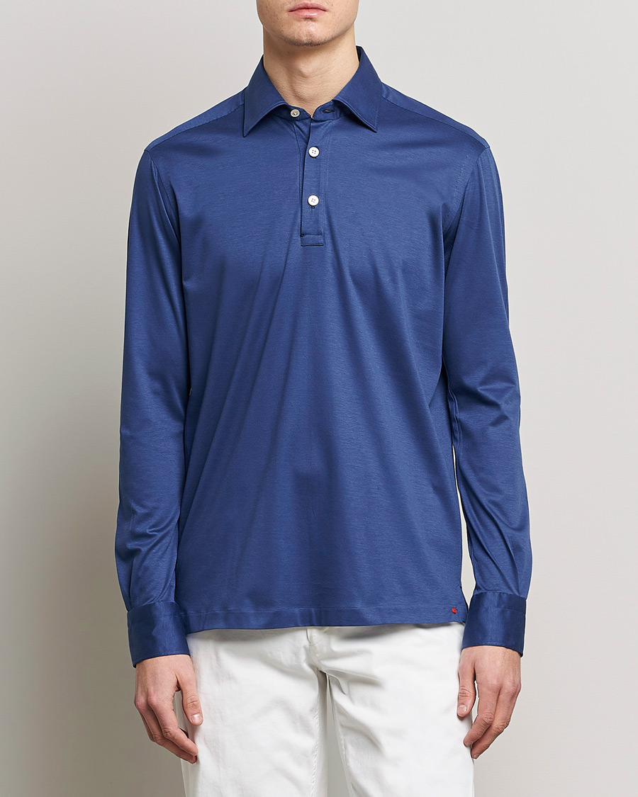 Mies | Pikee-paidat | Kiton | Popover Shirt Dark Blue