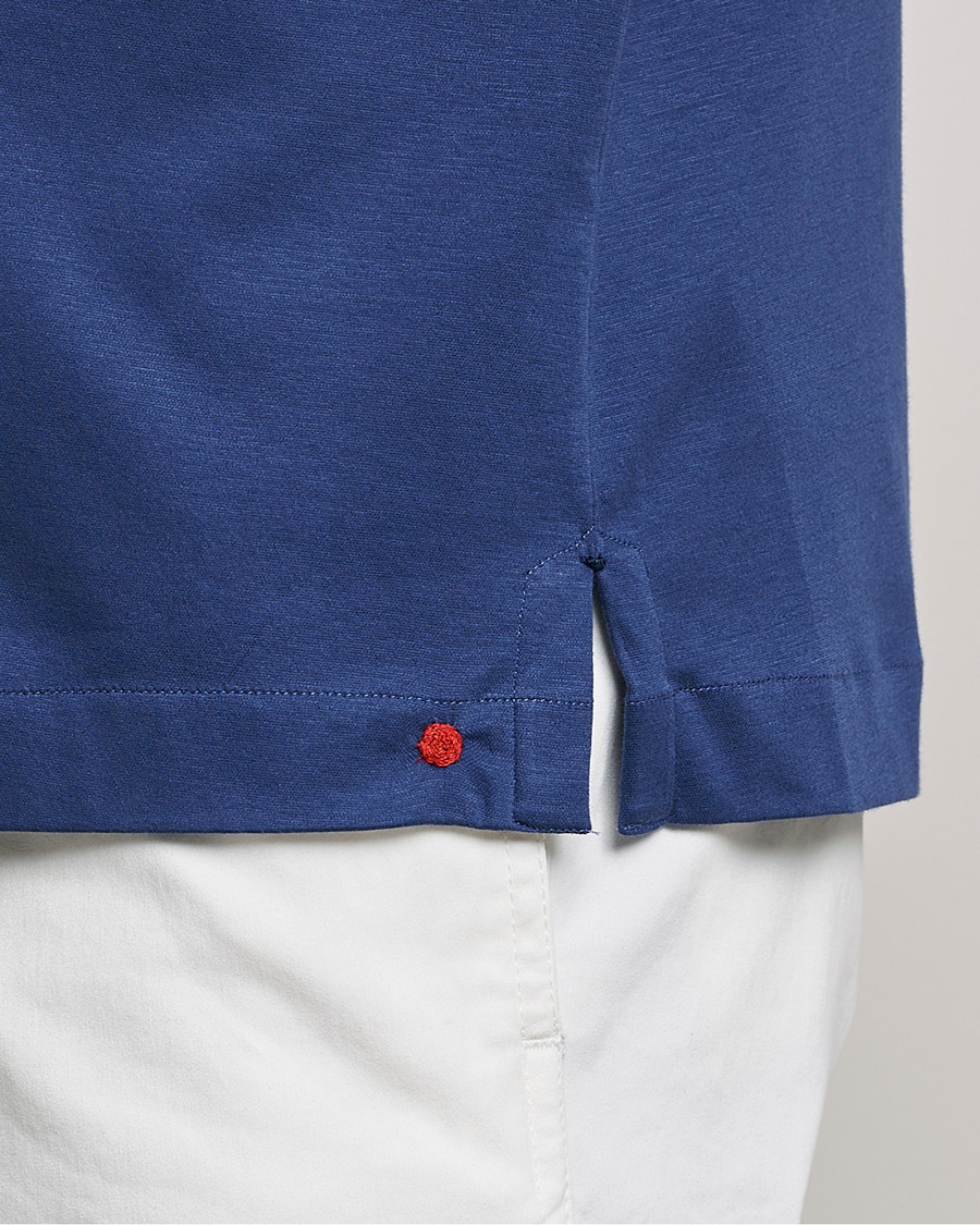 Mies | Kauluspaidat | Kiton | Popover Shirt Dark Blue