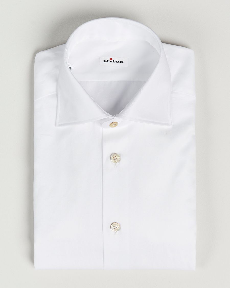 Mies | Kauluspaidat | Kiton | Slim Fit Dress Shirt White