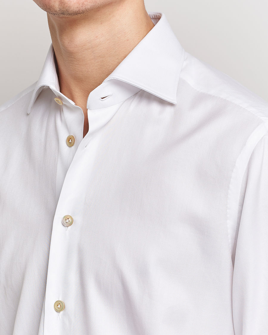 Mies | Kauluspaidat | Kiton | Slim Fit Dress Shirt White