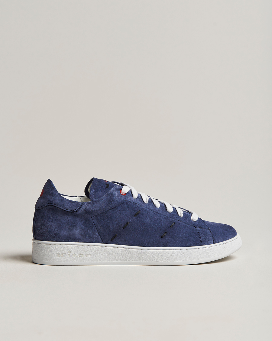 Mies | Kiton Plain Sneakers Navy Suede | Kiton | Plain Sneakers Navy Suede