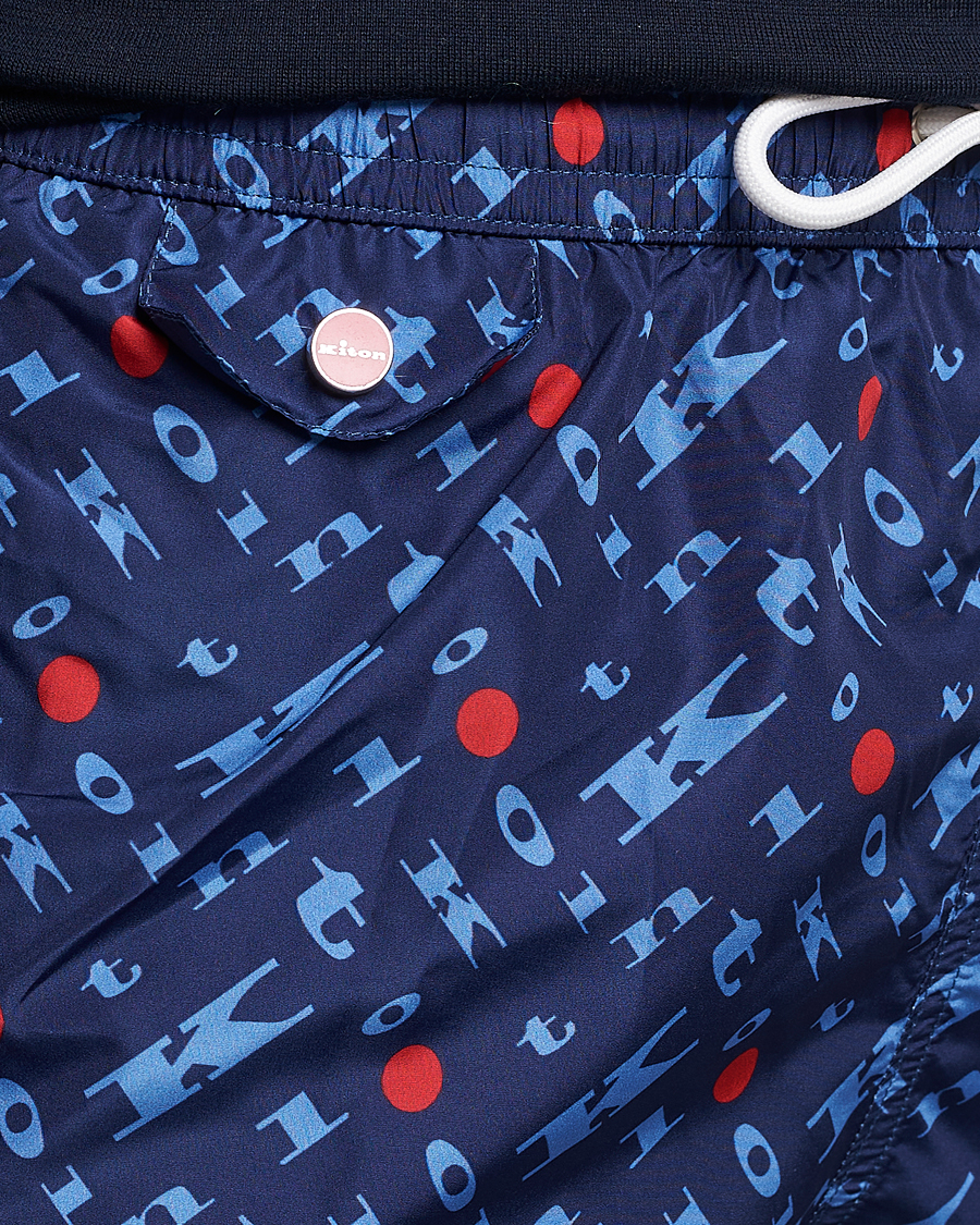 Mies | Uimahousut | Kiton | Printed Swim Trunks Navy