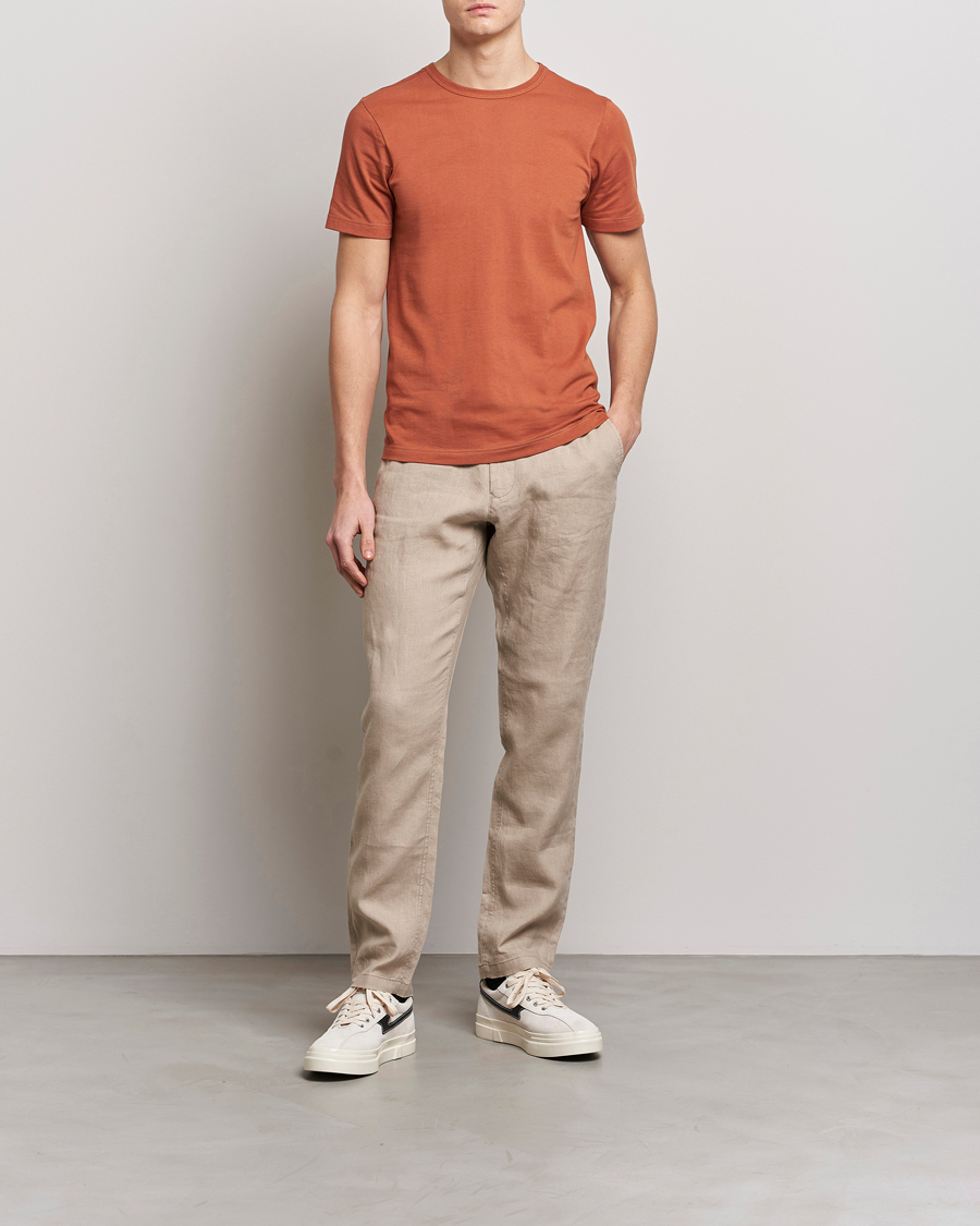 Mies | T-paidat | Merz b. Schwanen | 1950s Classic Loopwheeled T-Shirt Sierra Red