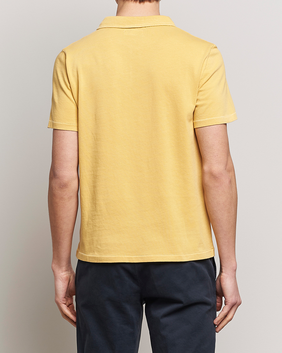 Mies | Pikeet | Merz b. Schwanen | Organic Cotton Washed Polo Sunshine Yellow