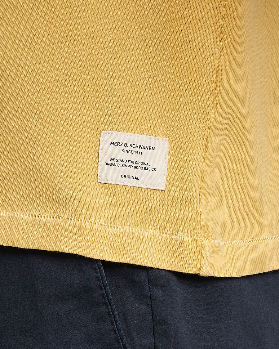 Mies | Pikeet | Merz b. Schwanen | Organic Cotton Washed Polo Sunshine Yellow