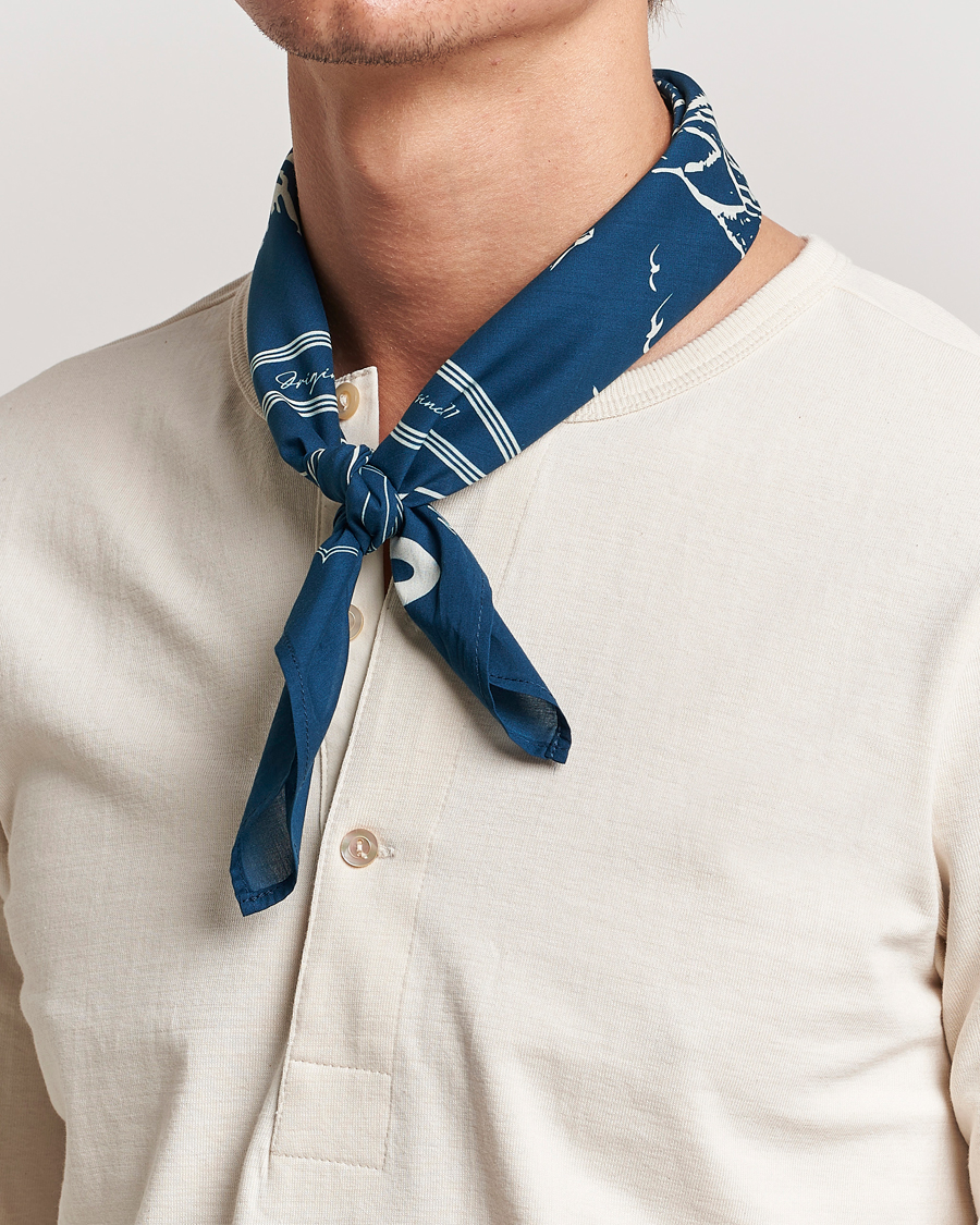 Mies | Huivit | Merz b. Schwanen | Merz b. SchwanenCotton BandanaInk Blue