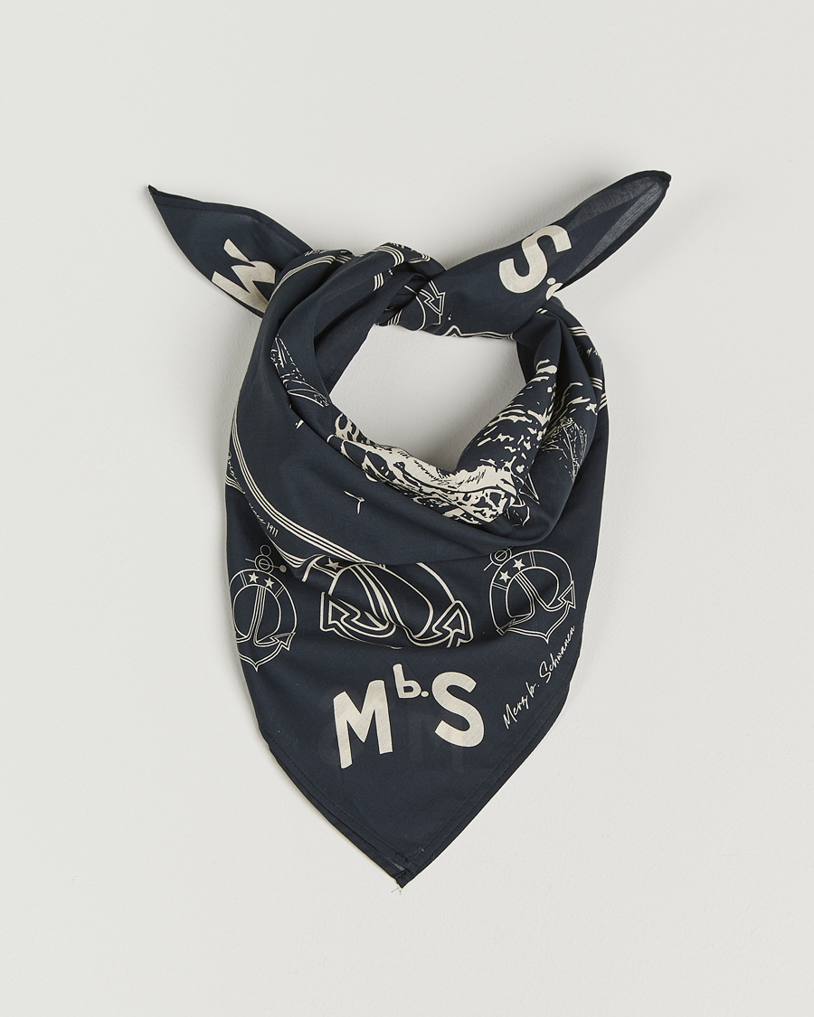 Mies | Merz b. Schwanen Cotton Bandana Charcoal | Merz b. Schwanen | Cotton Bandana Charcoal