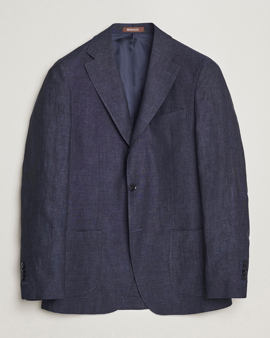 Mies | Pikkutakit | Morris Heritage | Mike Patch Pocket Linen Suit Blazer Navy