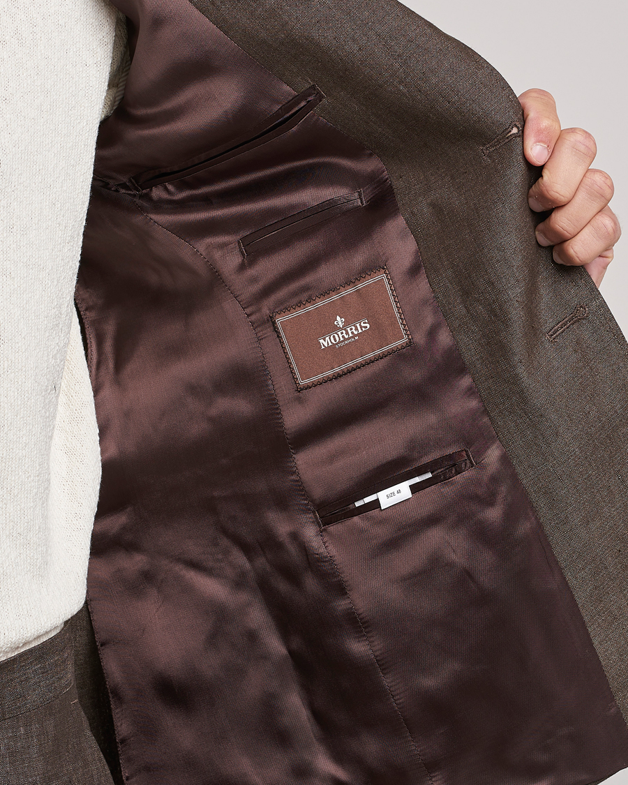 Mies | Pikkutakit | Morris Heritage | Mike Patch Pocket Linen Suit Blazer Brown