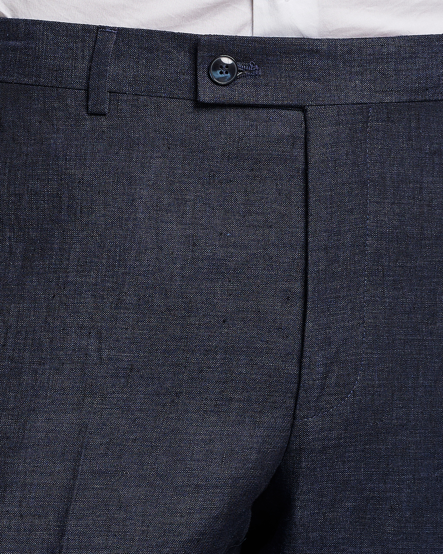 Mies | Housut | Morris Heritage | Jack Linen Suit Trousers Navy