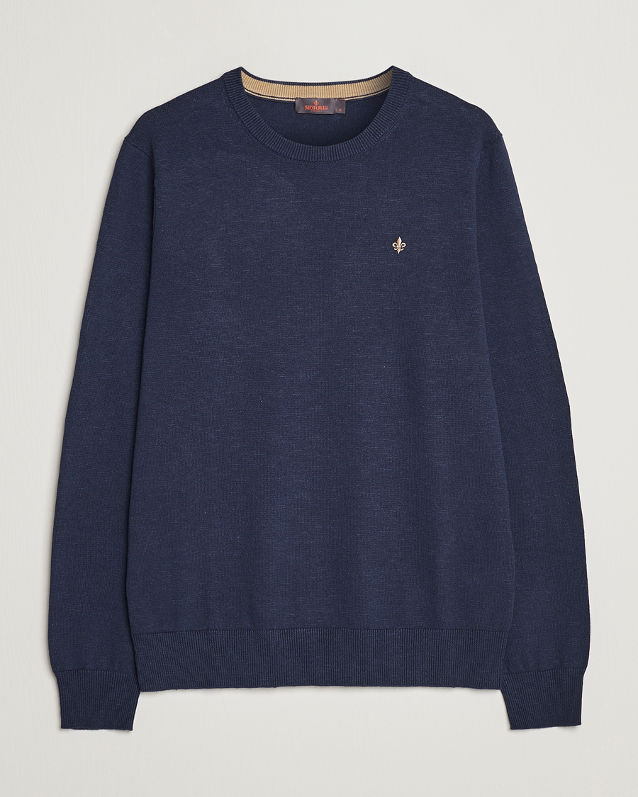 Mies | Puserot | Morris | Harold Summer Crew Neck Blue