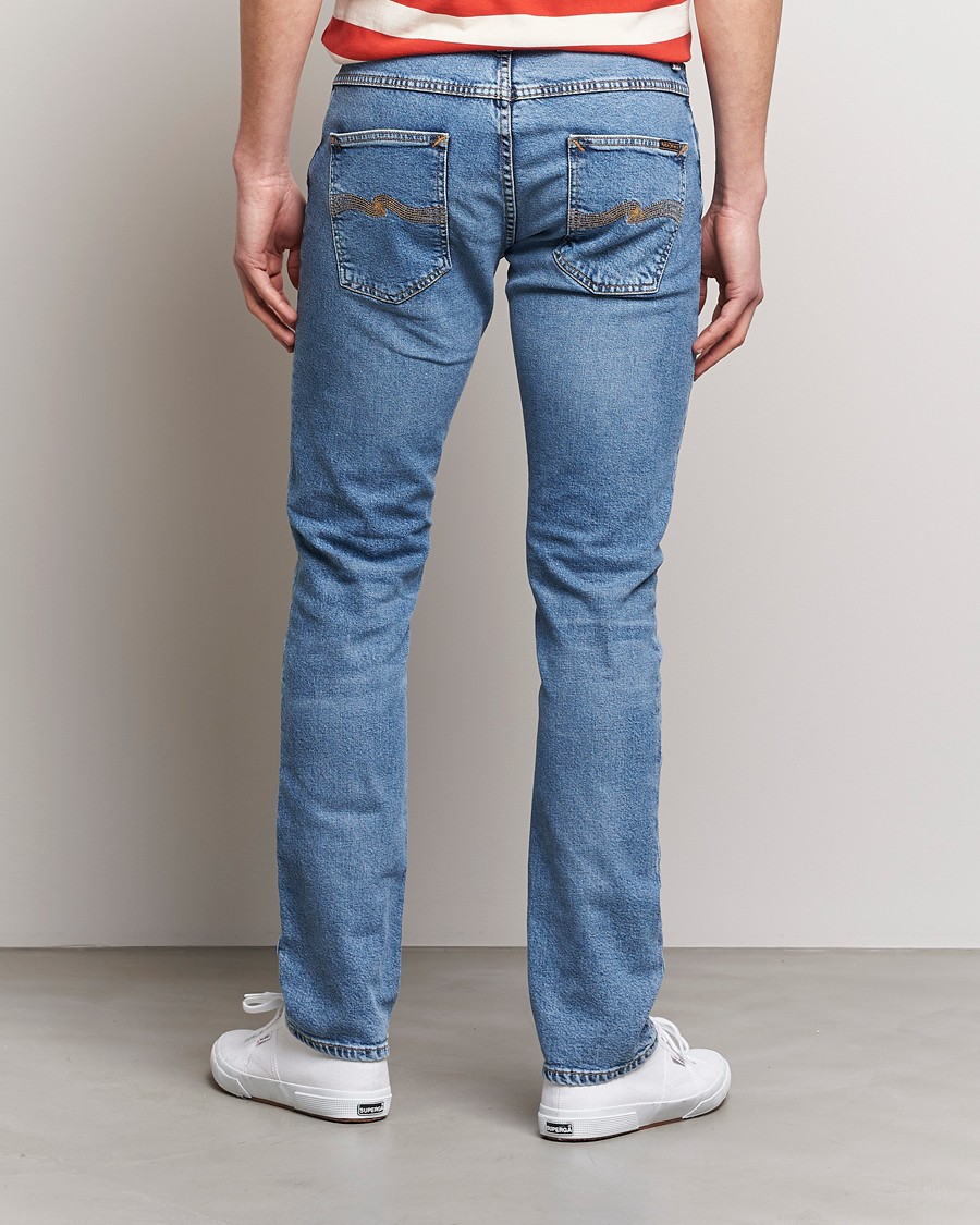 Mies | Farkut | Nudie Jeans | Grim Tim Jeans Worn Pale Blue