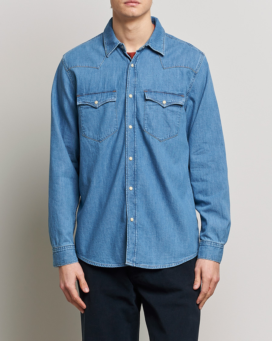Mies | Vaatteet | Nudie Jeans | George Pocket Denim Shirt Blue