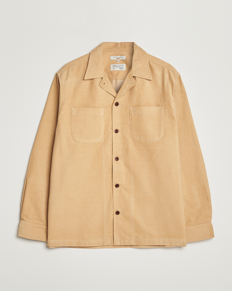 Mies | Kauluspaidat | Nudie Jeans | Vincent Cord Overshirt Faded Sun