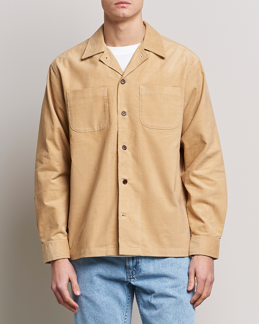 Mies |  | Nudie Jeans | Vincent Cord Overshirt Faded Sun