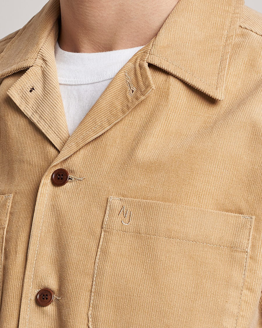 Mies | Kauluspaidat | Nudie Jeans | Vincent Cord Overshirt Faded Sun