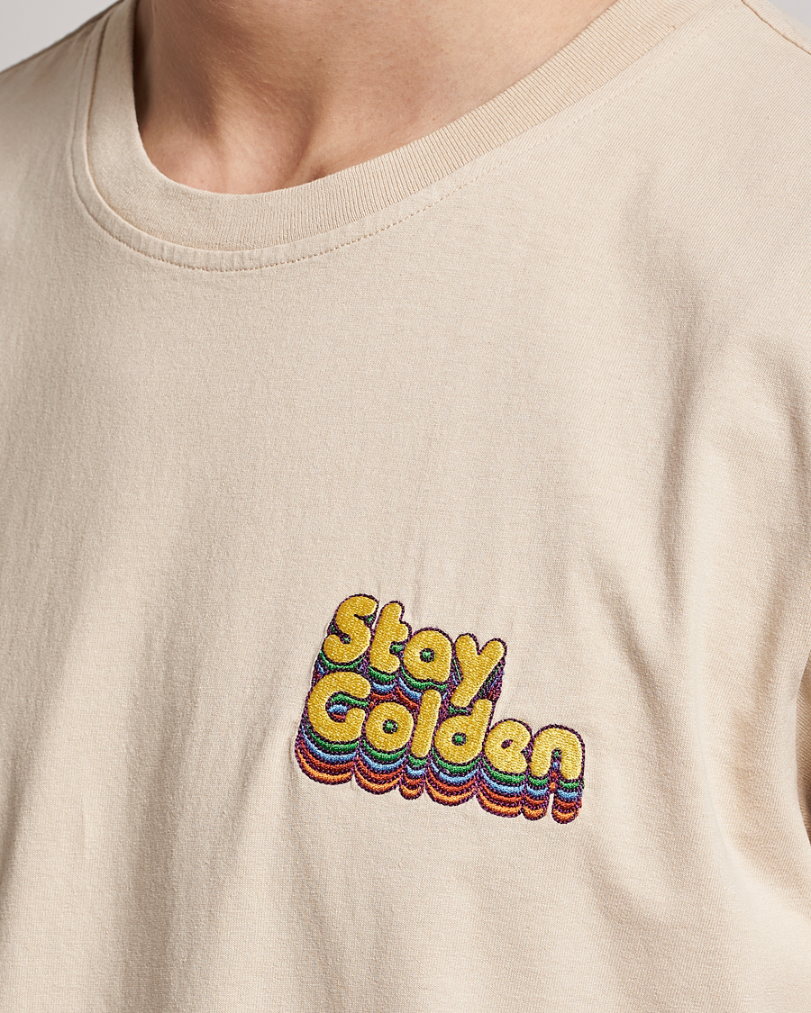 Mies | T-paidat | Nudie Jeans | Roy Logo Crew Neck T-Shirt Cream