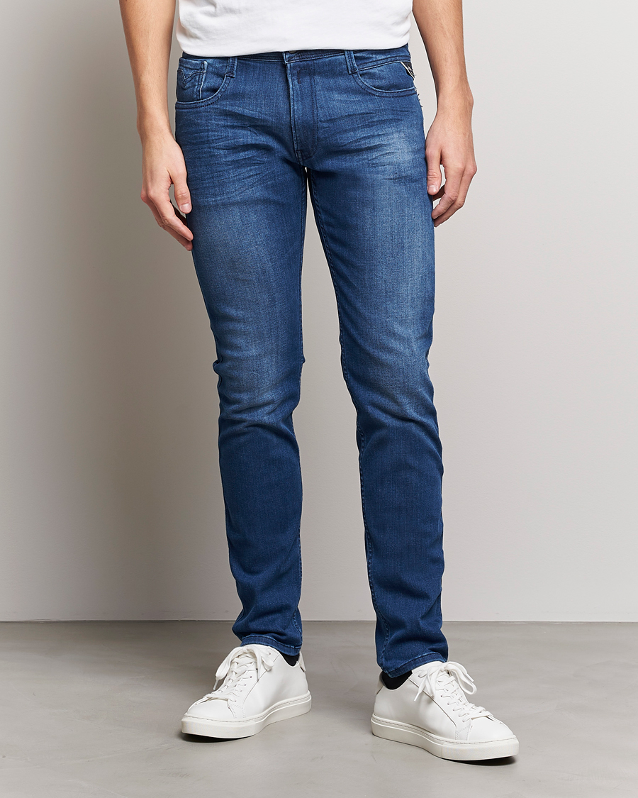 Mies | Replay | Replay | Anbass Powerstretch Jeans Medium Blue