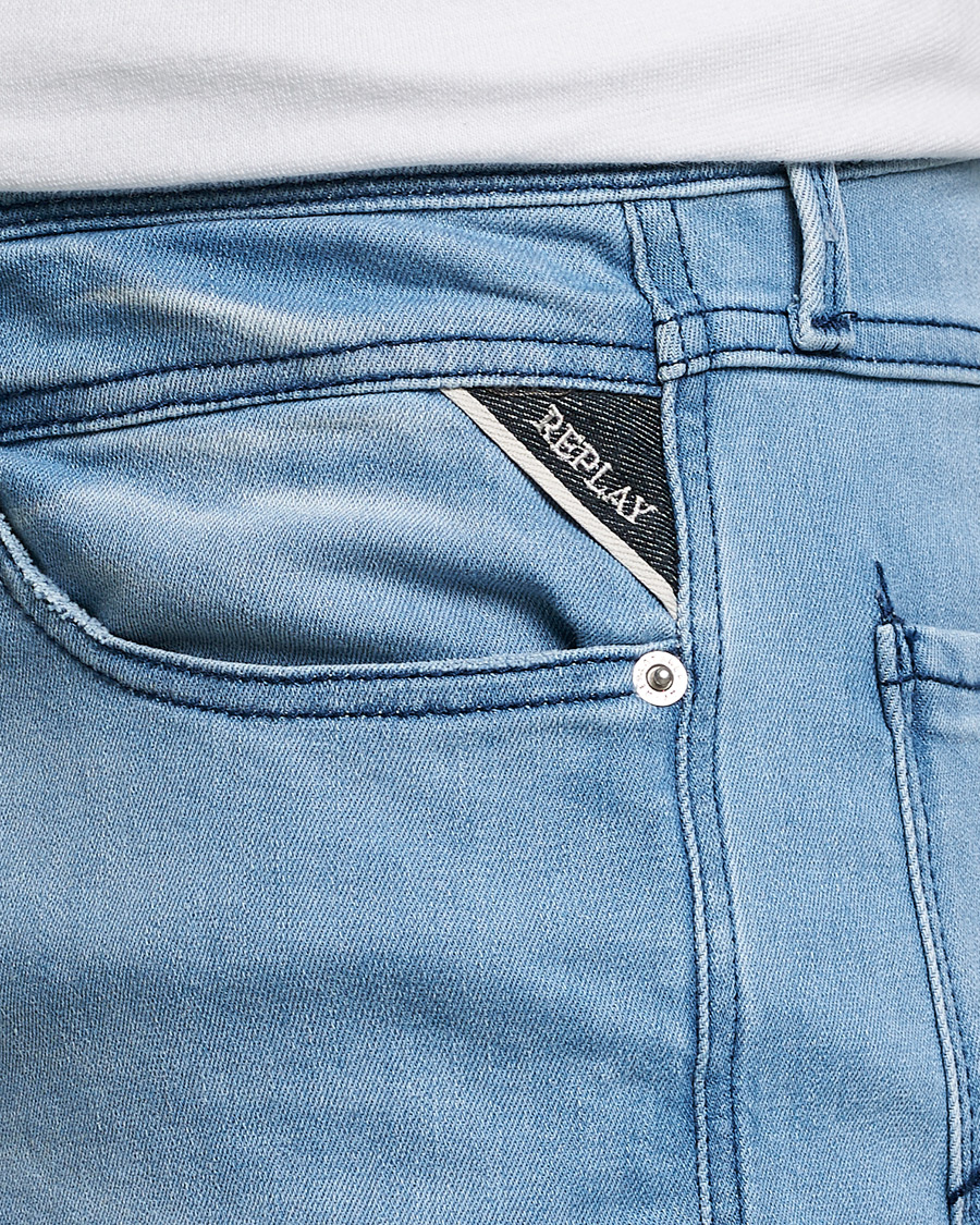 Mies | Farkut | Replay | Anbass Powerstretch Jeans Light Blue