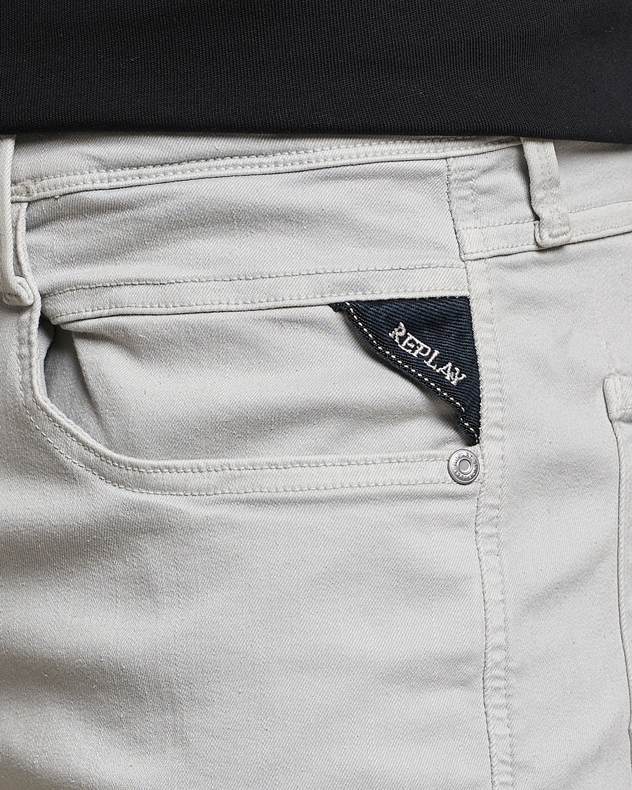 Mies | Housut | Replay | Anbass Hyperflex X.Lite 5-Pocket Pants Chaulk Grey