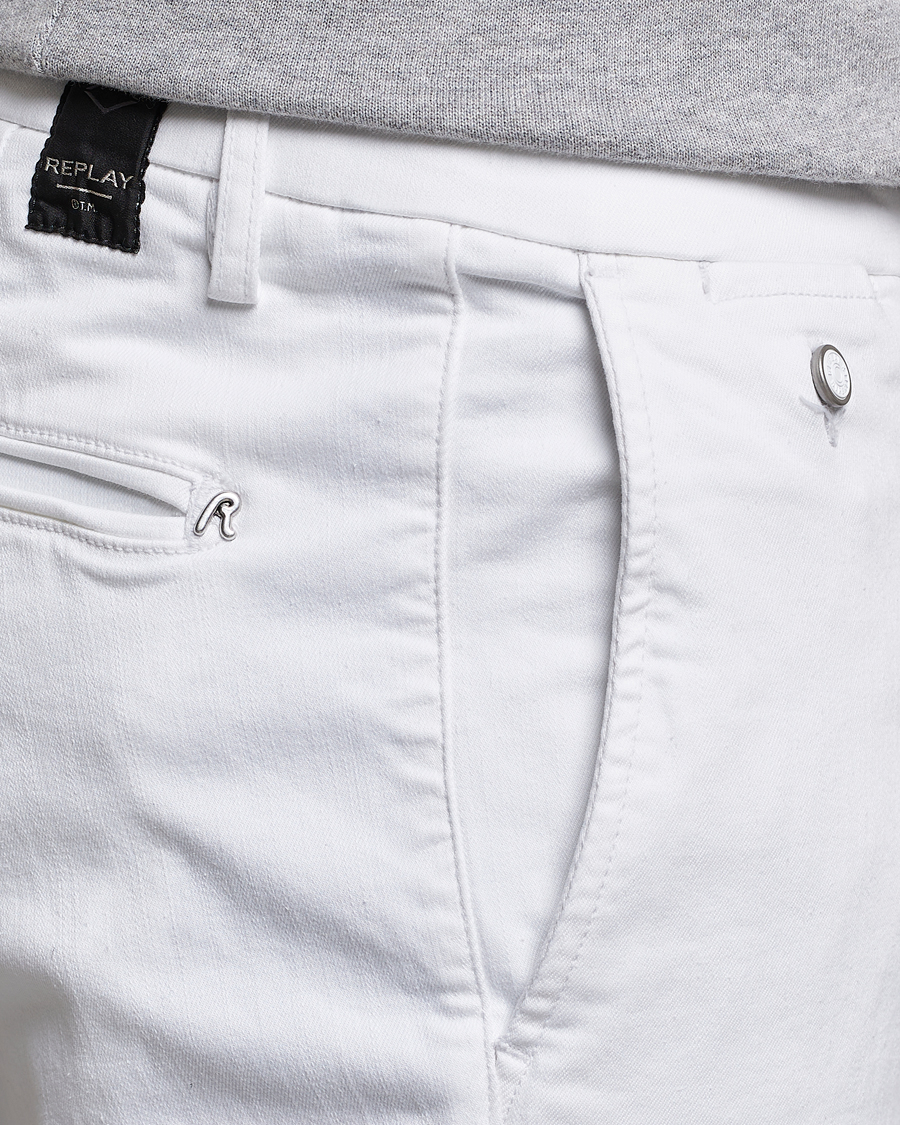 Mies | Housut | Replay | Benni Hyperflex X-Lite Chinos White