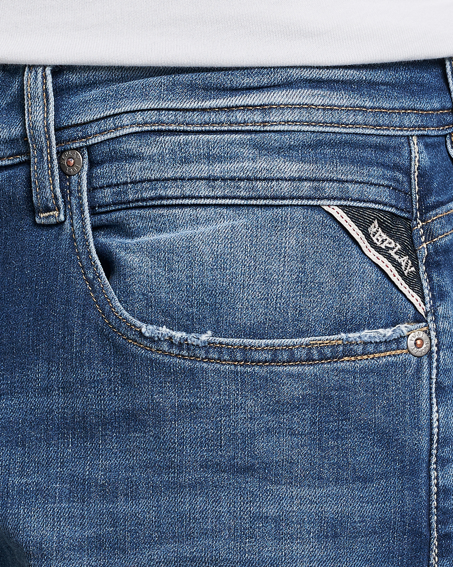 Mies | Farkut | Replay | Grover Straight Fit Stretch Jeans Medium Blue