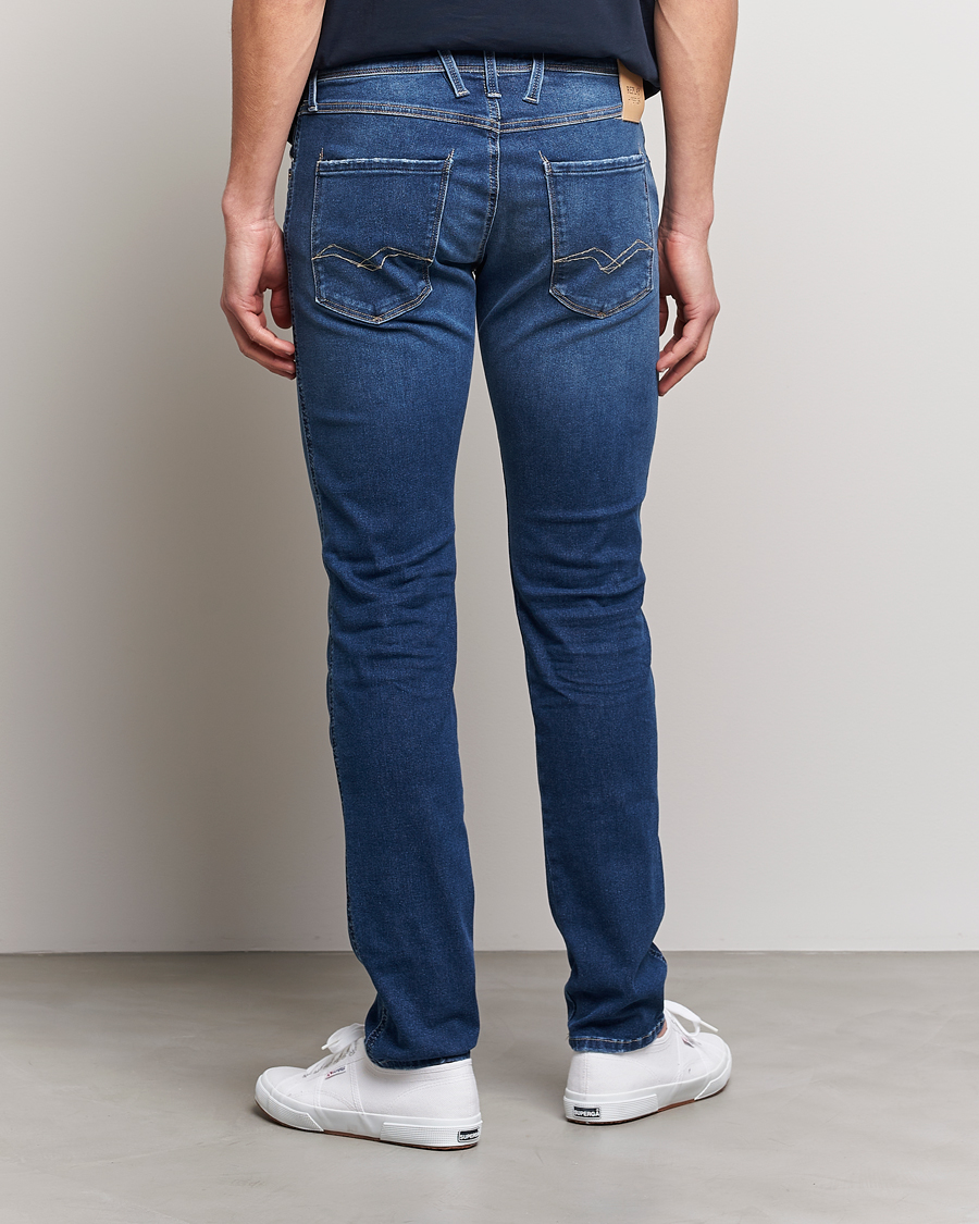 Mies | Farkut | Replay | Anbass Hyperflex Re-Used Jeans Dark Blue