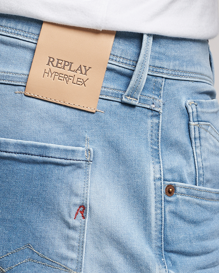 Mies | Farkut | Replay | Anbass Hyperflex Re-Used Jeans Light Blue