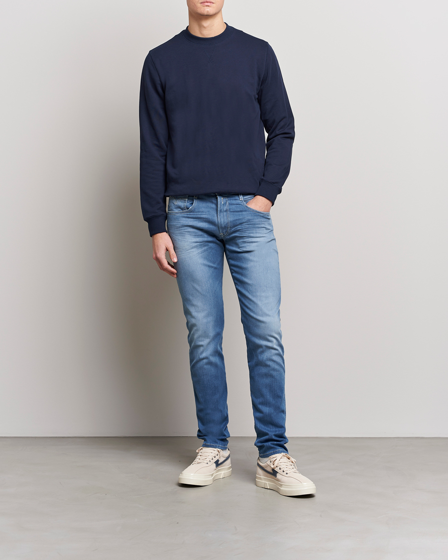 Mies | Farkut | Replay | Anbass Hyperflex Recyceled 360 Jeans Medium Blue