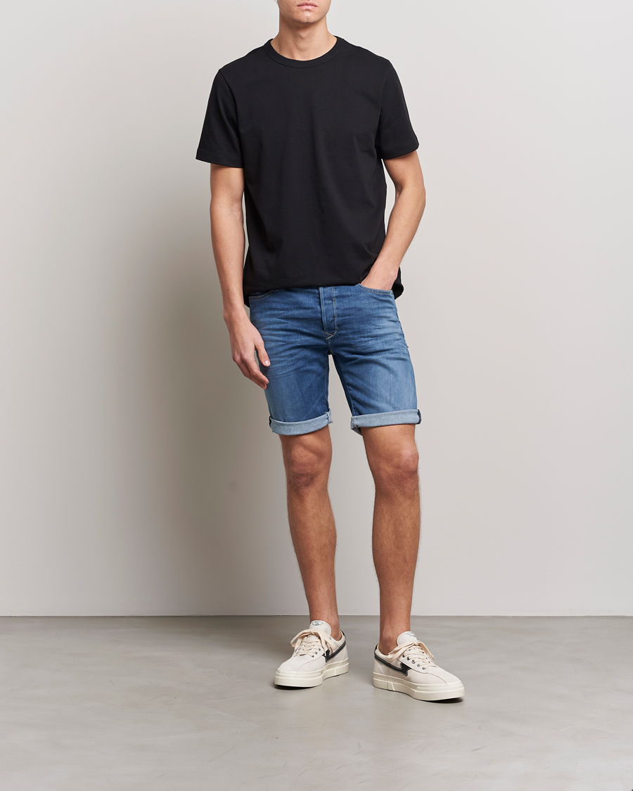 Mies | Shortsit | Replay | RBJ901 Hyperflex Denim Shorts Medium Blue