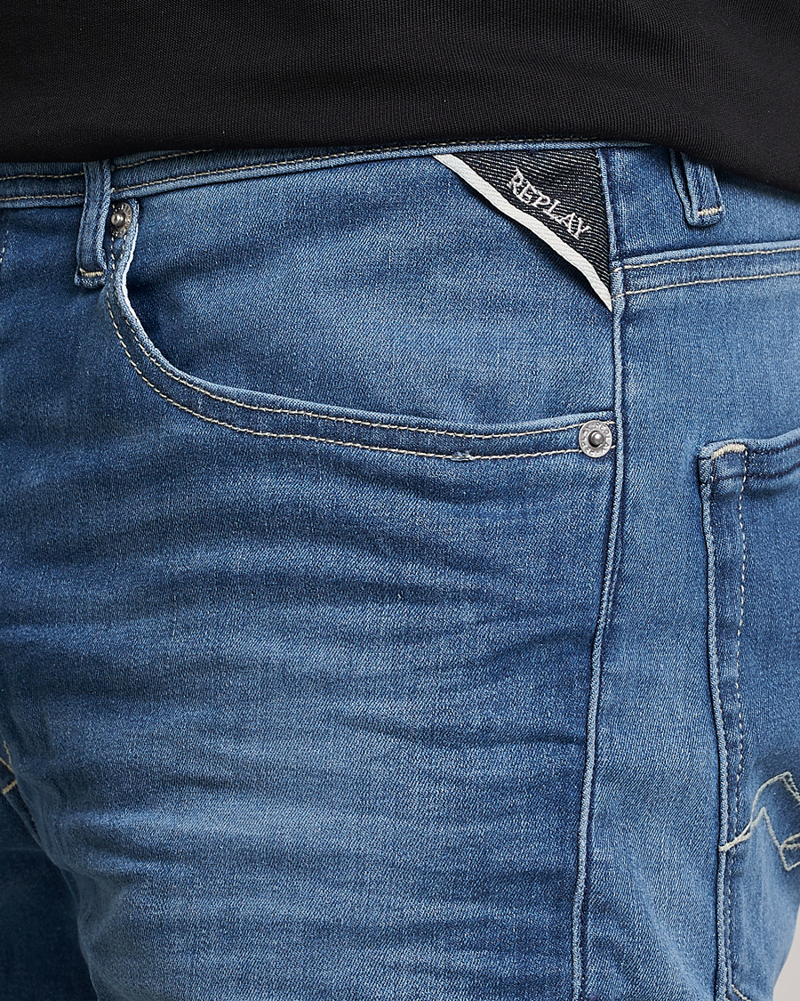 Mies | Shortsit | Replay | RBJ901 Hyperflex Denim Shorts Medium Blue