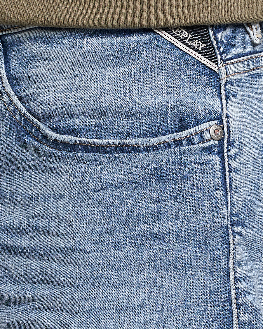 Mies | Shortsit | Replay | RBJ901 Super Stretch Bio Denim Shorts Light Blue