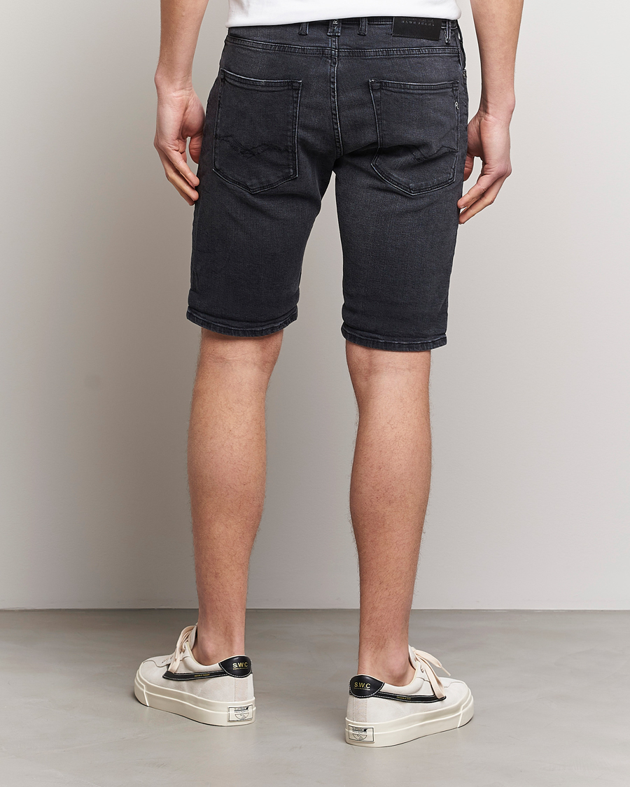 Mies | Shortsit | Replay | RBJ901 Super Stretch Bio Denim Shorts Washed Black