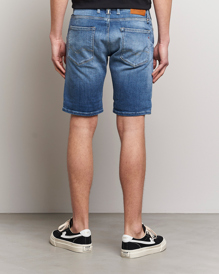Mies | Shortsit | Replay | RBJ901 Stretch 5 Year Wash Denim Shorts Medium Blue