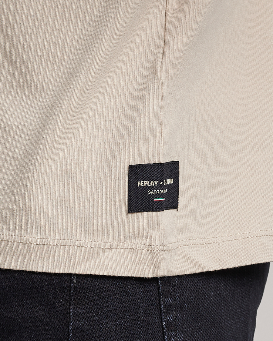 Mies | T-paidat | Replay | Sartoriale Heavy Crew Neck T-Shirt Cement