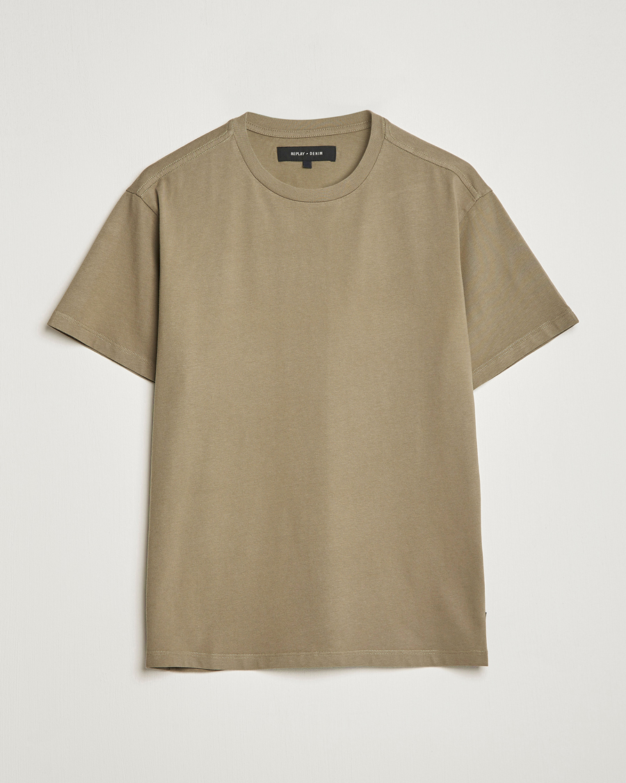 Mies | T-paidat | Replay | Sartoriale Heavy Crew Neck T-Shirt Sage Green