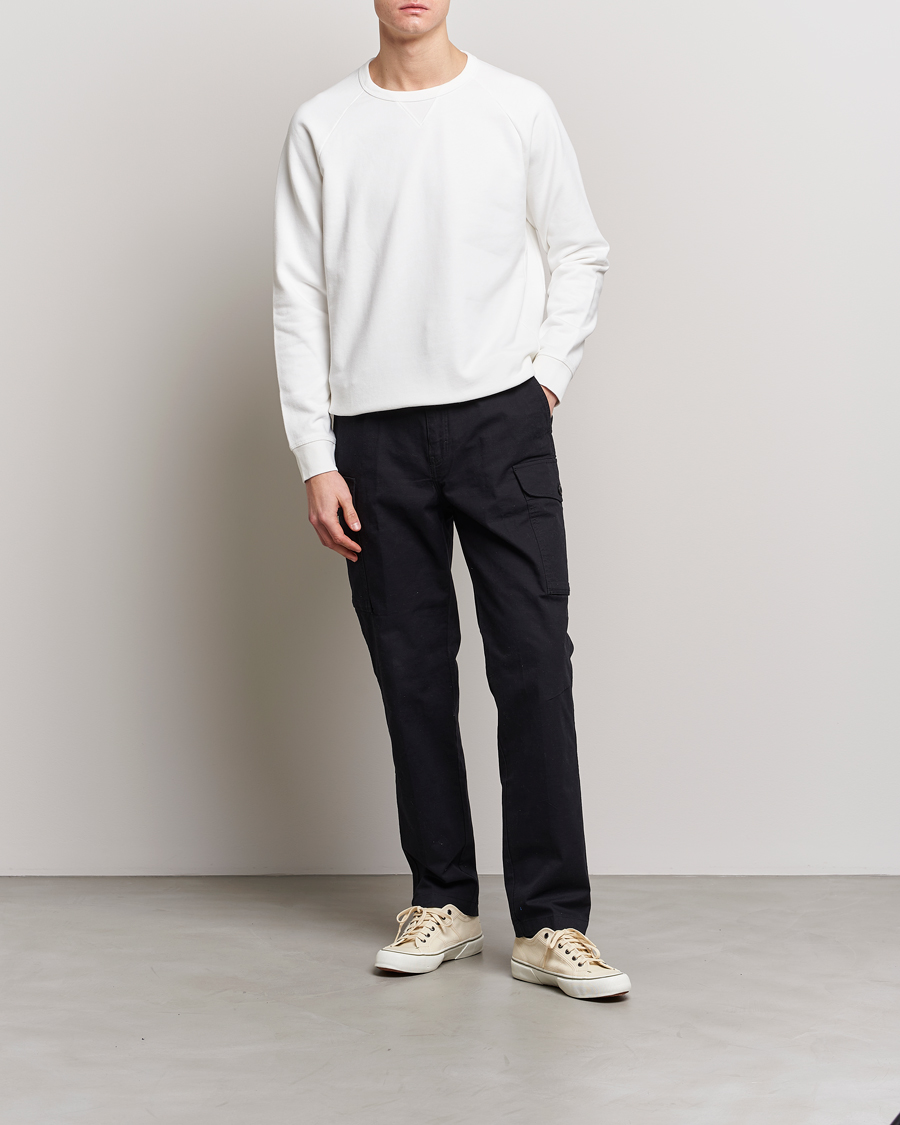 Mies | Puserot | Replay | Sartoriale Jersey Crew Neck Sweatshirt Chalk White