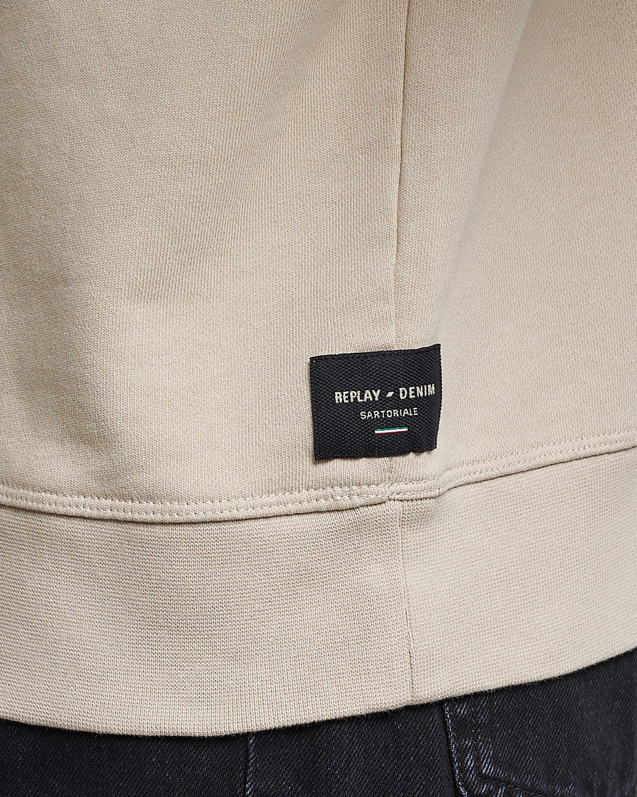 Mies | Puserot | Replay | Sartoriale Jersey Hoodie Cement
