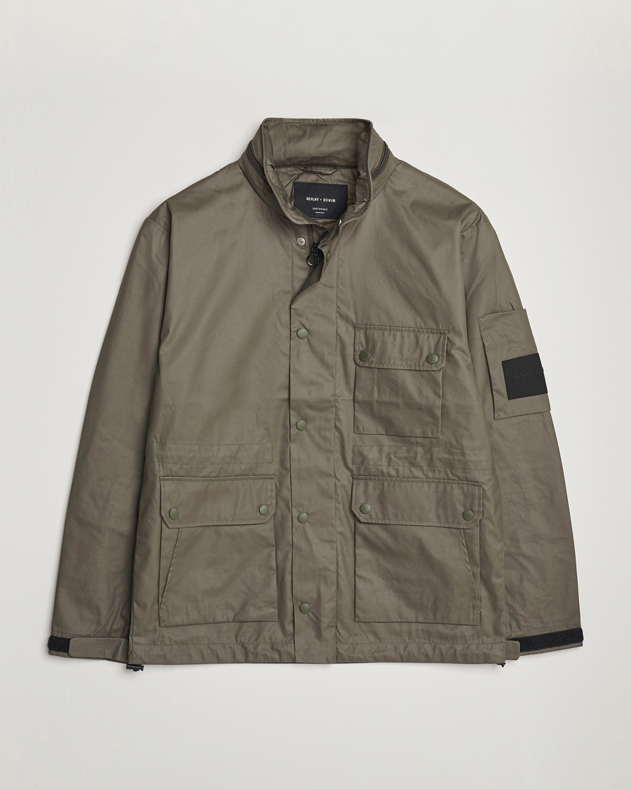 Mies | Takit | Replay | Sartoriale Coated Jacket Dark Green