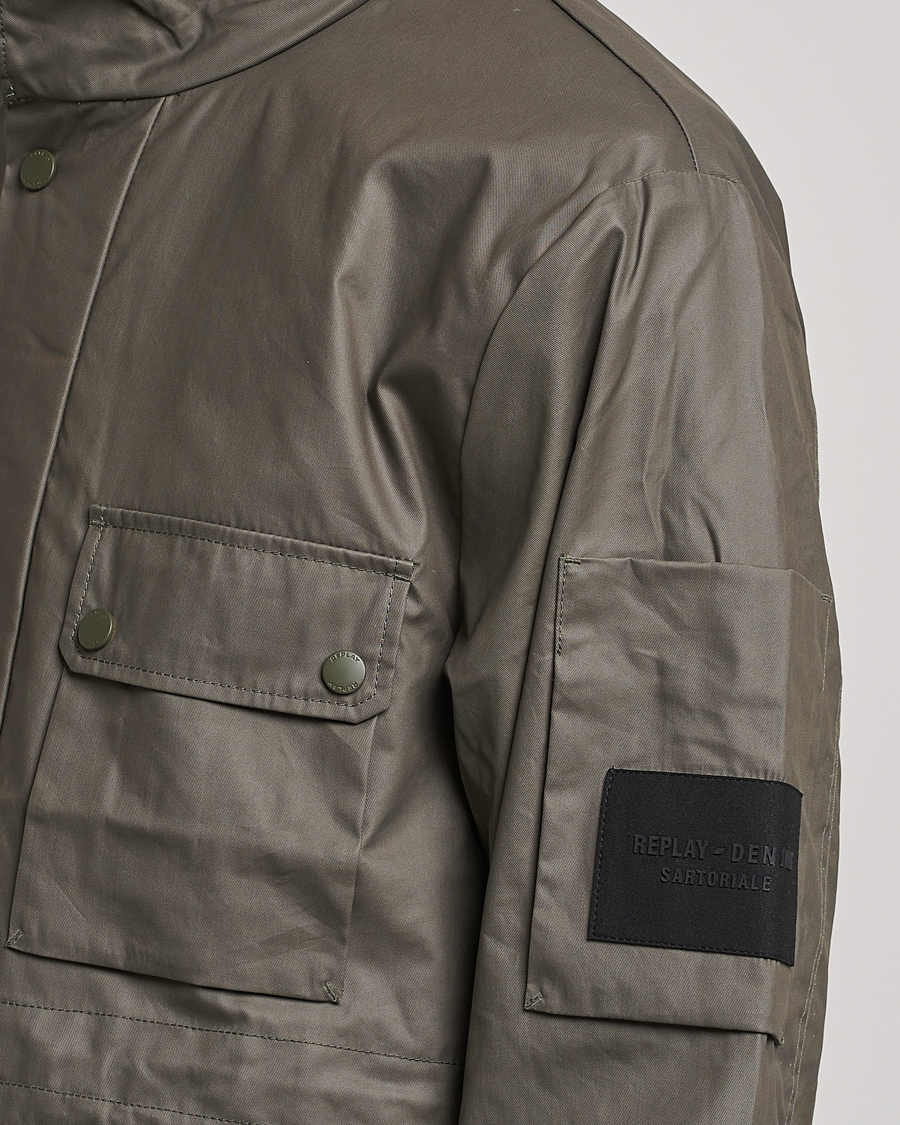 Mies | Takit | Replay | Sartoriale Coated Jacket Dark Green