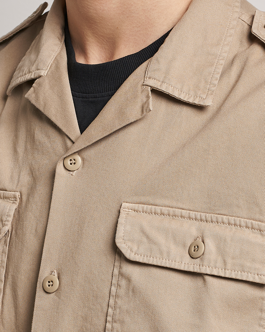 Mies | Kauluspaidat | Replay | Sartoriale Safari Overshirt Sand