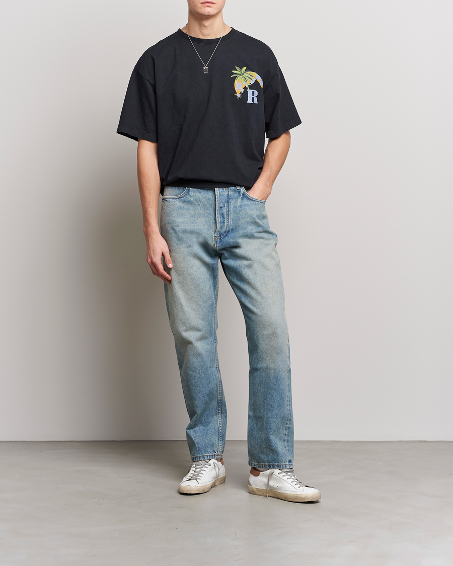 Mies | T-paidat | Rhude | Moonlight Tropics T-Shirt Black