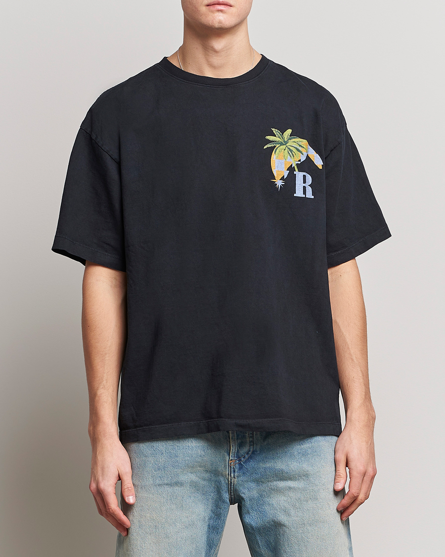 Mies | T-paidat | Rhude | Moonlight Tropics T-Shirt Black